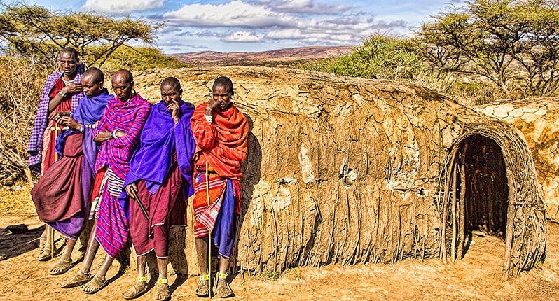 Làng Masai Đông Phi